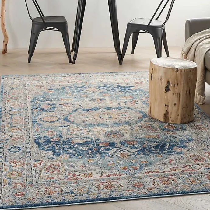 Kirklands Home Vintage Raj Area Rug, 3x5 Blue