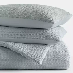 Kirklands Home Waffle Ultra-Soft 3-pc. Twin Comforter Set Blue