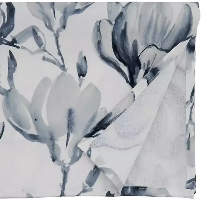 New Kirklands Home Blue Watercolor Floral Table Runner