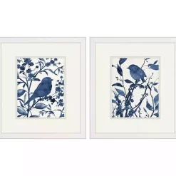 Hot Kirklands Home Bluebird Silhouette Framed Art Prints, Set of 2