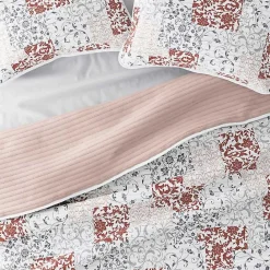 Best Kirklands Home Blush Patchwork Reversible 3-pc. Queen Quilt Set