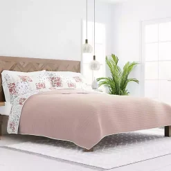 Discount Kirklands Home Blush Patchwork Reversible 3-pc. King Quilt Set