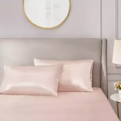 Best Kirklands Home Blush Satin Standard 2-pc. Pillow Case Set Pink