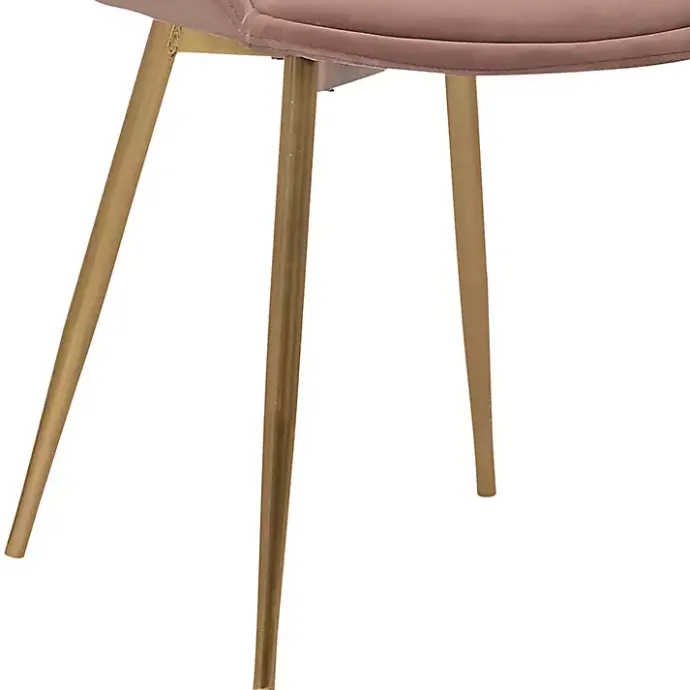 Hot Kirklands Home Blush Velvet Heidi Dining Chair Pink