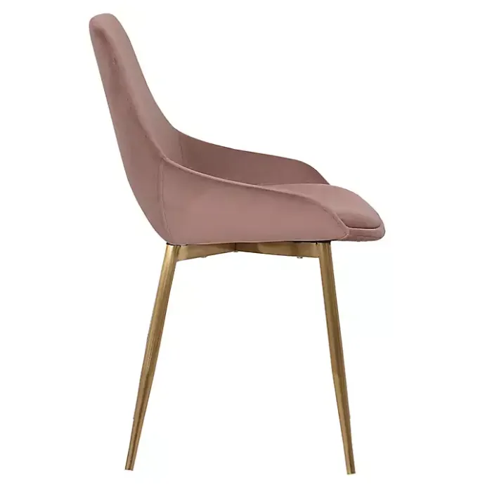 Hot Kirklands Home Blush Velvet Heidi Dining Chair Pink