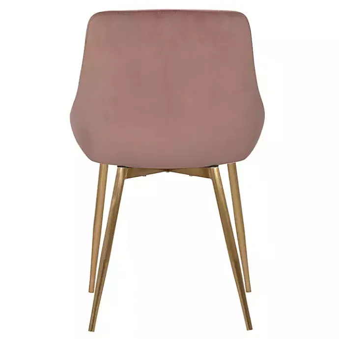 Hot Kirklands Home Blush Velvet Heidi Dining Chair Pink