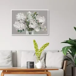 Online Kirklands Home Blushing Hydrangeas Framed Canvas Art Print