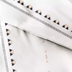 New Kirklands Home Bohemian Stripe 2-pc. Twin Duvet Cover Set White