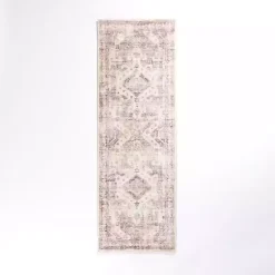 New Kirklands Home Bone Rosette Runner, 2x7