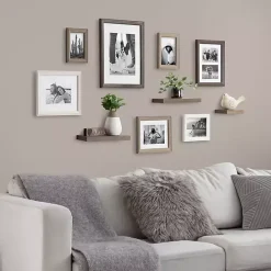 New Kirklands Home Bordeaux 10-pc. Gallery Wall Frame and Shelf Set