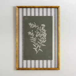 New Kirklands Home Botanical Stripes II Framed Art Print