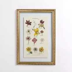 Hot Kirklands Home Botany Gold Framed Art Print