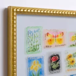 Clearance Kirklands Home Brackeen Postage Stamps Framed Art Print Multi