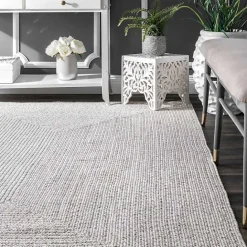 Hot Kirklands Home Braided Leah Indoor/Outdoor Area Rug, 5x8 Gray