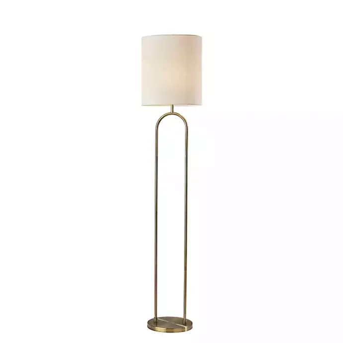 Discount Kirklands Home Brass Metal Arch Floor Lamp Gold