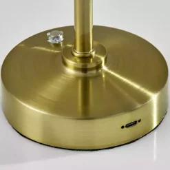 Sale Kirklands Home Brass Metal Cone Shade Cordless Table Lamp Gold