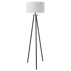 Online Kirklands Home Brass Metal Tripod Floor Lamp White