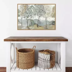New Kirklands Home Breezy Landscape Trees I Framed Canvas Art Print