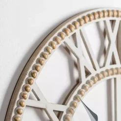 Outlet Kirklands Home Brett Beaded Wood Wall Clock