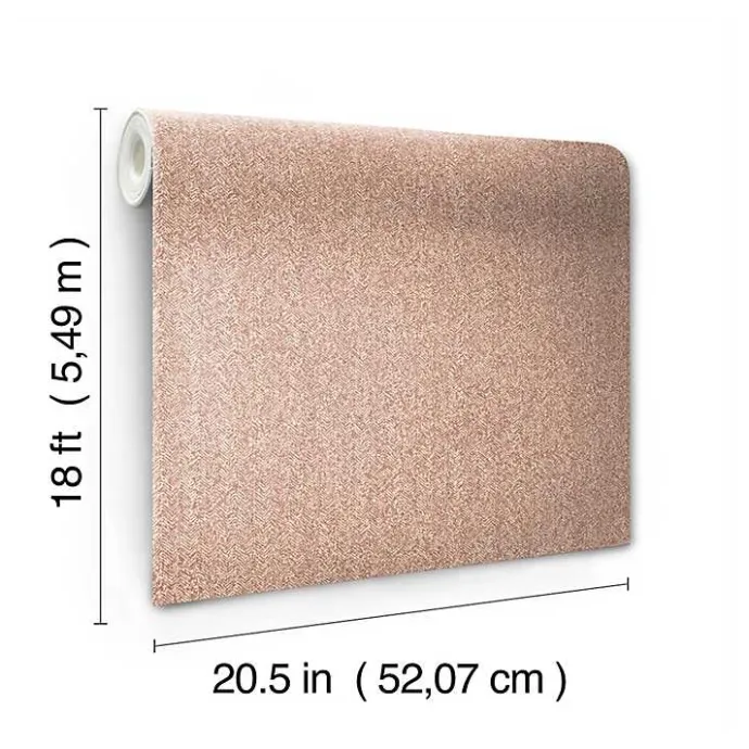 Online Kirklands Home Brick Textured Cross Woven Peel & Stick Wallpaper Pink