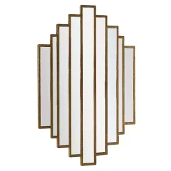 Outlet Kirklands Home Briggs Gold Metal Panels Wall Mirror