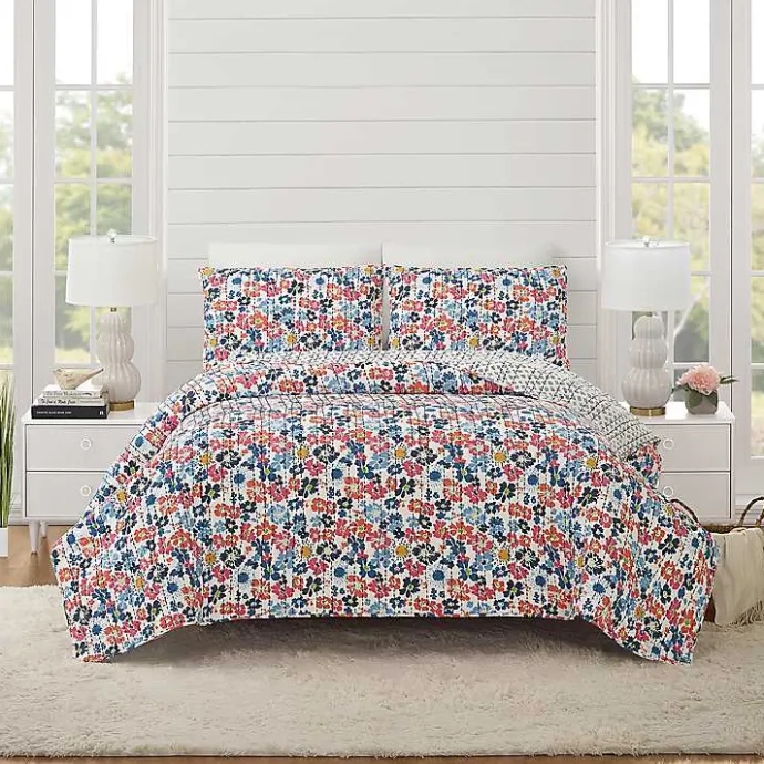 Outlet Kirklands Home Bright Blossom 3-pc. Full/Queen Quilt Set Multi