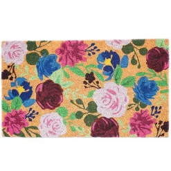Hot Kirklands Home Bright Boho Flowers Doormat Multi