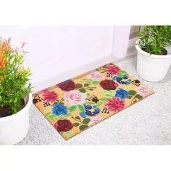 Hot Kirklands Home Bright Boho Flowers Doormat Multi