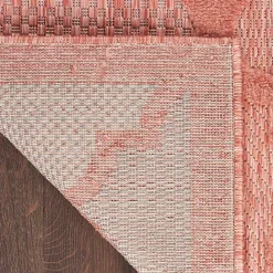 Online Kirklands Home Bright Coral Trellis Outdoor Area Rug, 4x6