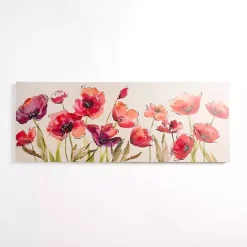 Best Kirklands Home Bright Red Poppies Canvas Art Print