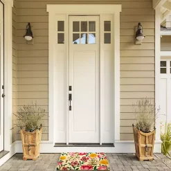 Best Kirklands Home Bright Summer Blossoms Coir Doormat