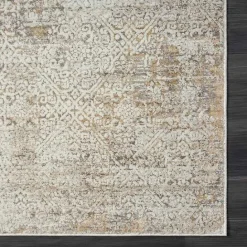 Hot Kirklands Home Brisbane Beige Faded Damask Area Rug, 2x3