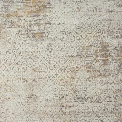Hot Kirklands Home Brisbane Beige Faded Damask Area Rug, 2x3