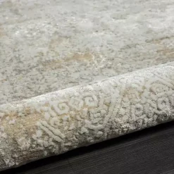 Discount Kirklands Home Brisbane Beige Faded Damask Area Rug, 8x10