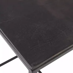 Online Kirklands Home Bronze & Metal Nesting Side Tables, Set of 3 Black