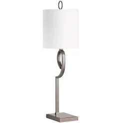 Outlet Kirklands Home Bronze Abstract Curve Table Lamp White