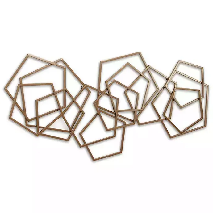 Outlet Kirklands Home Bronze Astraga Pentagon Plaque Brown