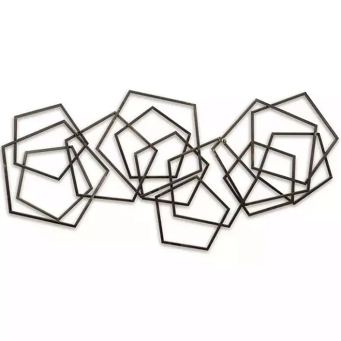 Outlet Kirklands Home Bronze Astraga Pentagon Plaque Brown