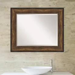 Best Kirklands Home Bronze Frame Beveled Mirror, 35.5x29.5 in.