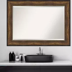 Online Kirklands Home Bronze Frame Beveled Mirror, 43.5x31.5 in.