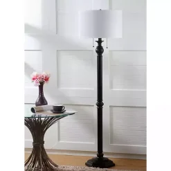 Clearance Kirklands Home Bronze Jessie Floor Lamp Ivory