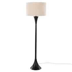 Best Kirklands Home Bronze Metal Hourglass Floor Lamp Brown