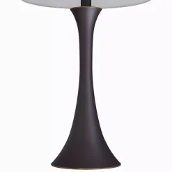 Outlet Kirklands Home Bronze Metal Hourglass Table Lamps, Set of 2 Brown