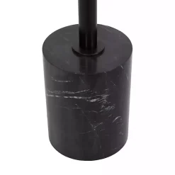 Kirklands Home Bronze Mirror Tabletop Round Cocktail Table Black