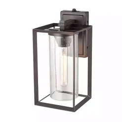 Online Kirklands Home Bronze Open Seeded Glass Outdoor Sconce Brown