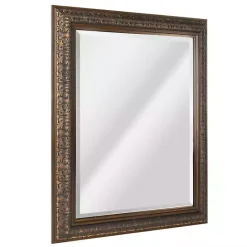 Kirklands Home Bronze Ornate Beveled Framed Wall Mirror