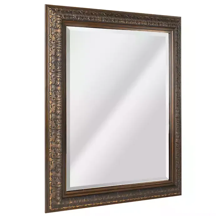 Kirklands Home Bronze Ornate Beveled Framed Wall Mirror
