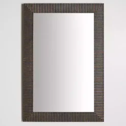 New Kirklands Home Bronze Ribbed Devin Profile Mirror, 24x36 in.