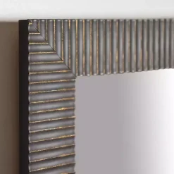 New Kirklands Home Bronze Ribbed Devin Profile Mirror, 24x36 in.