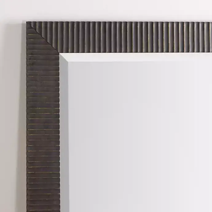 New Kirklands Home Bronze Ribbed Devin Profile Mirror, 28x68 in.